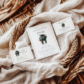 Photo Refined Blue Tooth Laurel Graduation Ankündigung