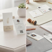 Raffiniertes Tan und Gold Feather Simple Notary Of Post-it Klebezettel