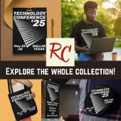 Technologische Konferenz im Retro-Stil Bestickte Baseballkappe