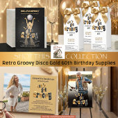 Retro Let's Get Groovy Name 60th Birthday Weinglas Ohne Stiel