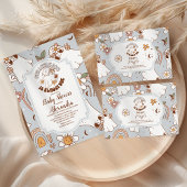 Retro Halloween Little Boo Baby Dusche Einladung