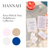 Retro Modern Navy Junggeselinnen-Abschied Sweatshirt