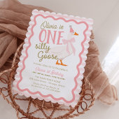 One Silly Goose 1st Birthday Time Capsule Sign Poster