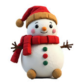 Vintage Plush Christmas Tree Art Quadratischer Aufkleber