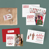 Frohe Weihnachten mit Liebe Classic Round Stick he Runder Aufkleber