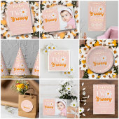 Retro Two Groovy Girls 2. Geburtstag Pappteller