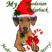 Rhodesian Ridgeback Weihnachten Handtuch