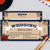 Rockabilly Tattoo Gothic Wedding Einladung