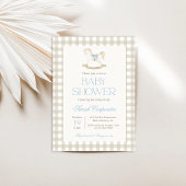 Rocking Horse Baby Dusche Windeln Raffle Schild