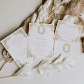 Rococo Ornate Floral Border Wedding Tischnummer
