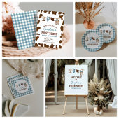 SecondRodeo Western Cowboy 2. Geburtstagspapier Pappteller