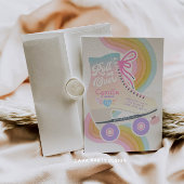 Roller Skaten Birthday Runder Aufkleber