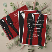 Elegante moderne Homosexuelle Hochzeit RSVP Karte (Personalisieren Sie die Kollektion dieses unabhängigen Creators. Test)