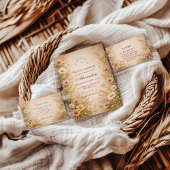 Romantic Autumn Garden Bridal Shower Einladung