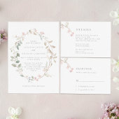 Feierliche Blush-Blumenzeremonie Einladung