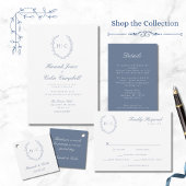 Romantische Botanische Wappen Hochzeit Programm