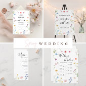 Audio Guest Book Wildblume Wedding Sign Poster