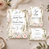 Romantischer Cello-Garten Serenity Hochzeit Save The Date