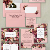 Chrysanthemum über Almond Blossom Einladung