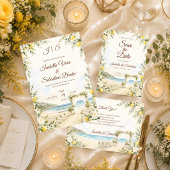 Romantische Strandhochzeit Dankeskarte