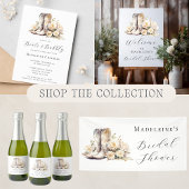 Rustikales Blumenwasser Boots Brautparty Serviette