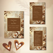 Romantische Dreamy Floral Wedding Einladung