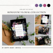 Romantische Blumenmoody Dark Blume Rücksendeadress