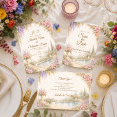Romantische Gartenhochzeit Save The Date