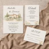 Romantic Tuscan Villa Calligraphy RSVP Card Karte (Personalisiere diese Kollektion eines unabhängigen Creators.)