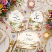 Romantischer Seegarten - Serenitäts-Hochzeit Save The Date