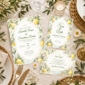 Romantische mediterrane Hochzeit Save The Date