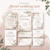 Romantischer Pastell-Botanischer Hochzeitssitzplan Acrylschild