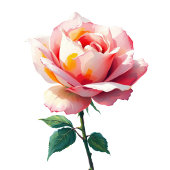 Elegant Pink Minimalist Rose Menu Acrylschild