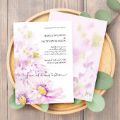 Farbiger Frühling Sommer Flora Boho Garden Einladung