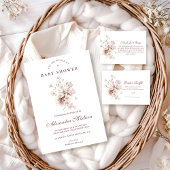 Romantic Spring Floral Baby Shower Einladung