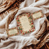 Romantic Strawberry Floral Bridal Shower Einladung