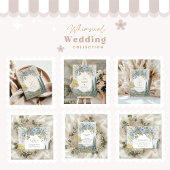 Romantische Wildblume Landschaft Hochzeit Einladung