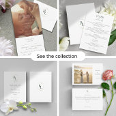 Romantische Mit Monogramm Anfänge Hochzeit Programm