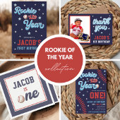 Rookie of the Year Baseball 1. Geburtstag Pappteller