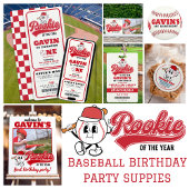 Rookie des Jahres Baseball Ticket 1. Geburtstag Einladung