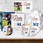 Rookie des Jahres Baseball 1. Geburtstag Party Inv Einladung