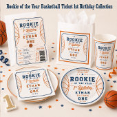 Neuling des Jahres Basketball-Ticket 1. Geburtstag Button