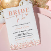 Brautparty Rose Gold Glitzer Pappteller