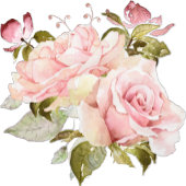 Rose Gold Watercolor Blume Hochzeit Serviette