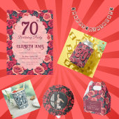 Unique Rose Floral Garden Birthday Party Pokerchips