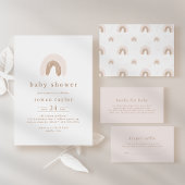 ROWAN Summer Girl Pink Boho Rainbow Baby Dusche Geschenkpapier Set