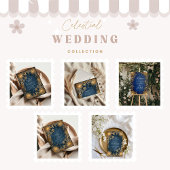Royal Blue Celestial Wedding Save The Date