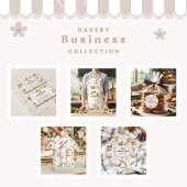 Personalized Rustic Baking Business Runder Aufkleber