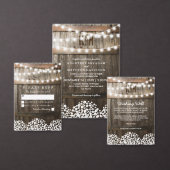 Rustikale Hochzeit | Lichtzeichenfolge Banner (Personalisiere diese Kollektion eines unabhängigen Creators.)
