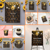 Rustic Beehive Honeybees Baby Dusche Pappteller